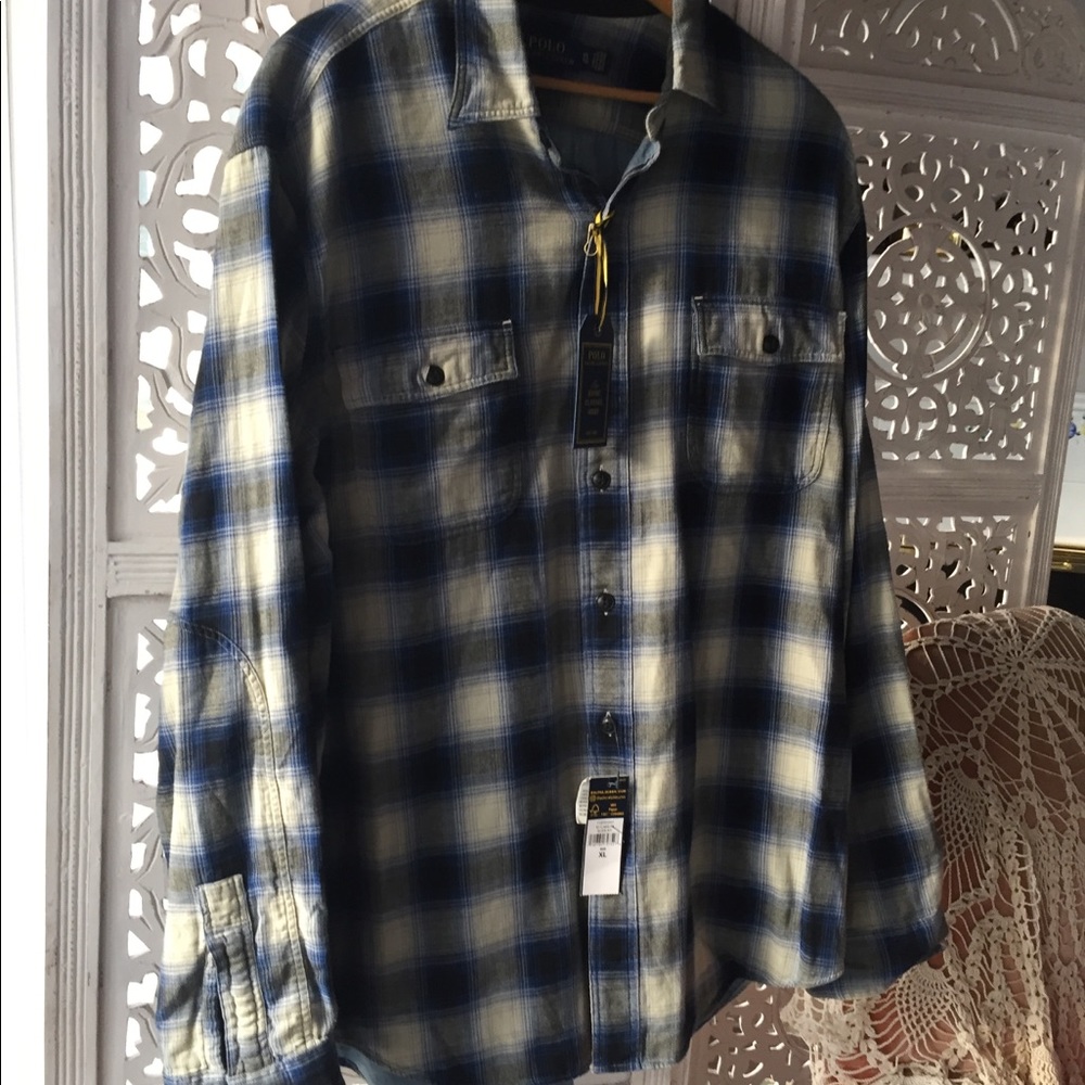 Nwt POLO RALPH LAUREN Iconic Plaid flannel XL